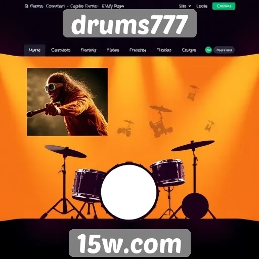 Acessibilidade e suporte ao usuário no site drums777